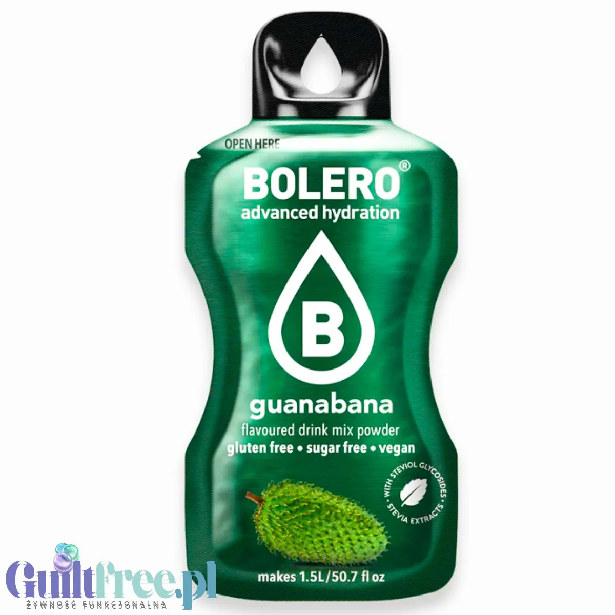 Bolero Drink Gauanabana 9g - saszetka do napojów bez cukru ze stewią, Graviola
