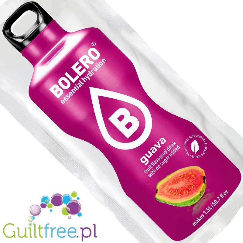 Bolero Drink Guava9g - saszetka do napojów bez cukru ze stewią, Guawa - Image 2