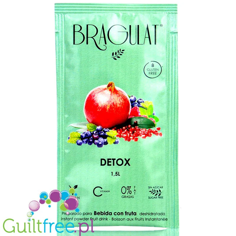 Bragulat Detox Drink - napój instant w saszetce, bez cukru, z witaminą C i ekstraktem granatu