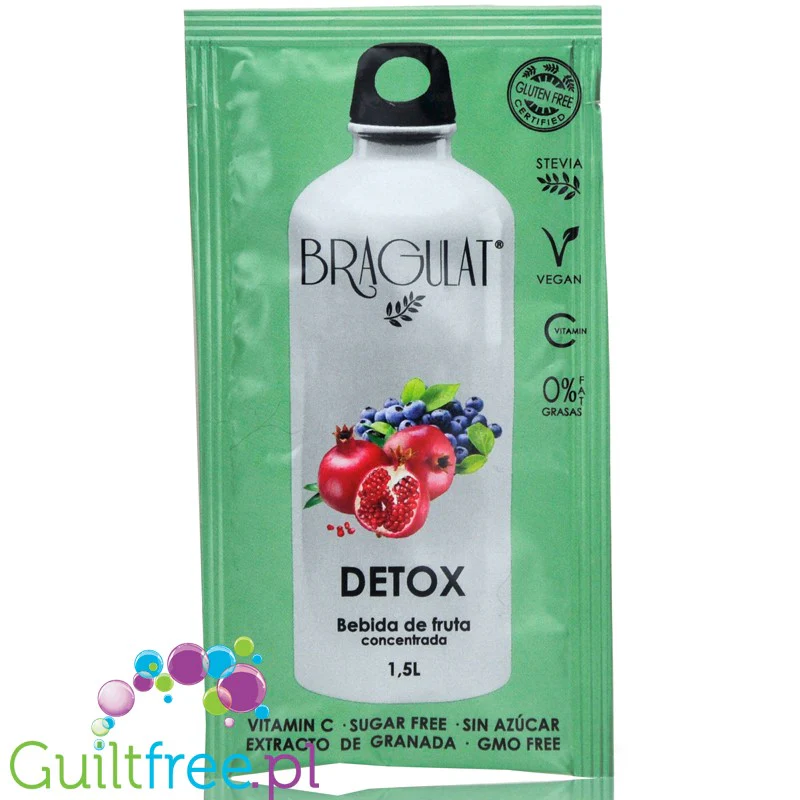 Bragulat Detox Drink - napój instant w saszetce, bez cukru, z witaminą C i ekstraktem granatu - Image 3