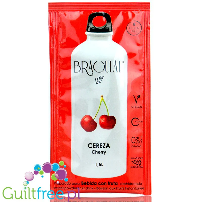 Bragulat Drink Cherry - napój instant w saszetce, bez cukru, z witaminą C