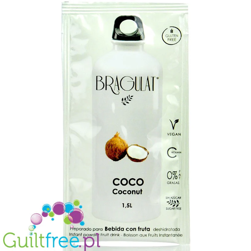 Bragulat Drink Coco - napój instant w saszetce, bez cukru, z witaminą C (Kokos)