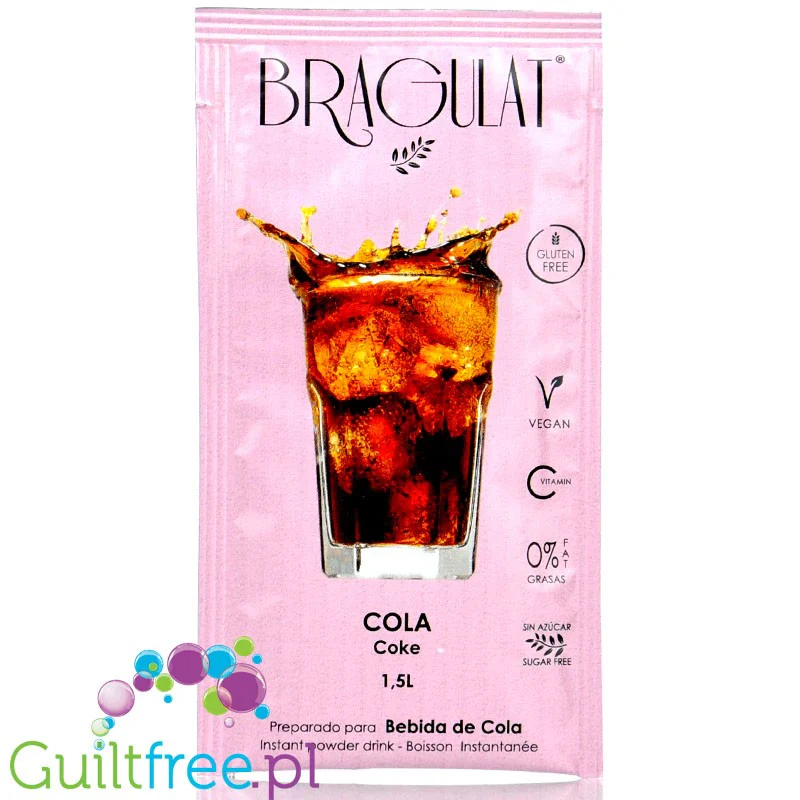 Bragulat Drink Cola - napój instant w saszetce, bez cukru, z witaminą C