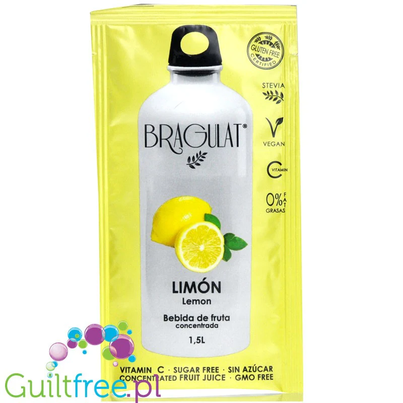 Bragulat Drink Lemon - napój instant w saszetce, bez cukru, z witaminą C - Image 2