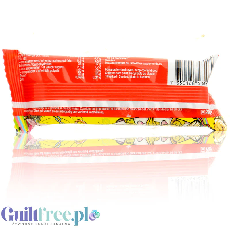 BSC Mellow Bar Banana - puszysty baton proteinowy a la marshmallow w czekoladzie 16g białka - Image 4
