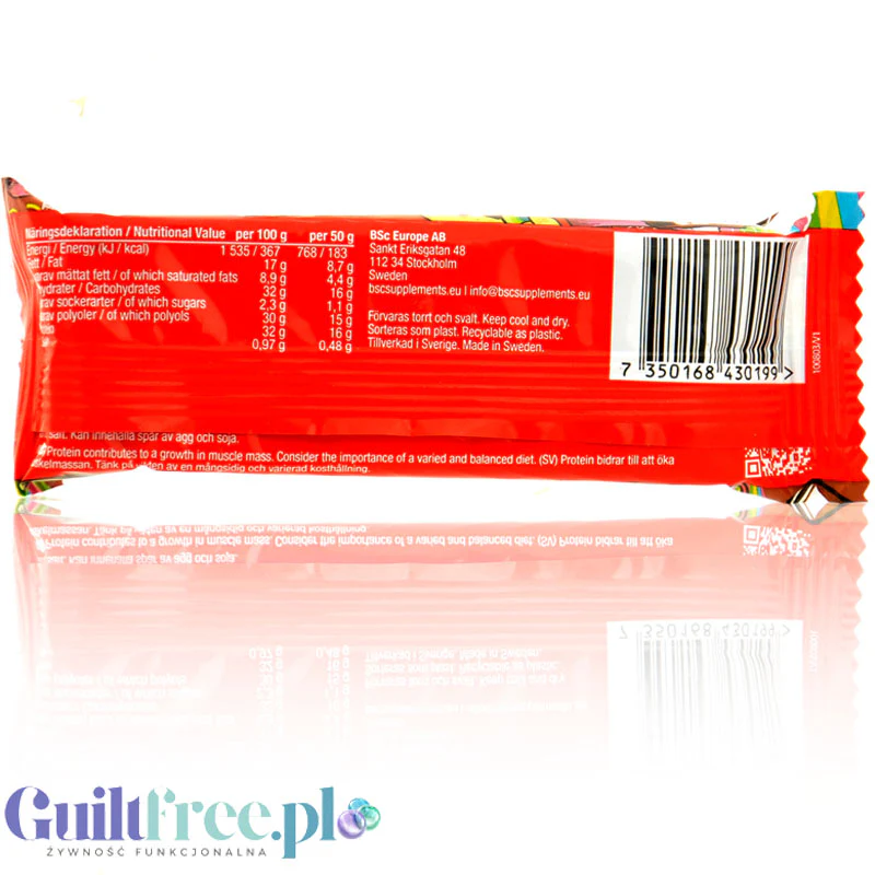BSc Mellow Bar Chocolate - puszysty baton proteinowy a la marshmallow w czekoladzie 16g białka - Image 6