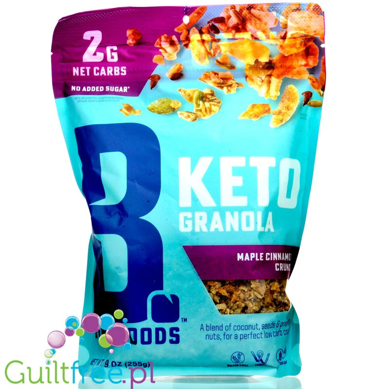 Bubba's Keto Granola Maple Cinnamon Crunch - bezglutenowa keto granola z orzechami