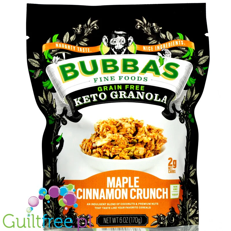 Bubba's Keto Granola Maple Cinnamon Crunch - bezglutenowa keto granola z orzechami - Image 2