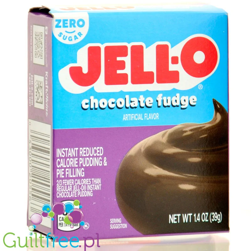 JellO Chocolate Fudge Pudding Zero Sugar - Budyń bez cukru i tłuszczu, smak czekoladowego ciasta - Image 3