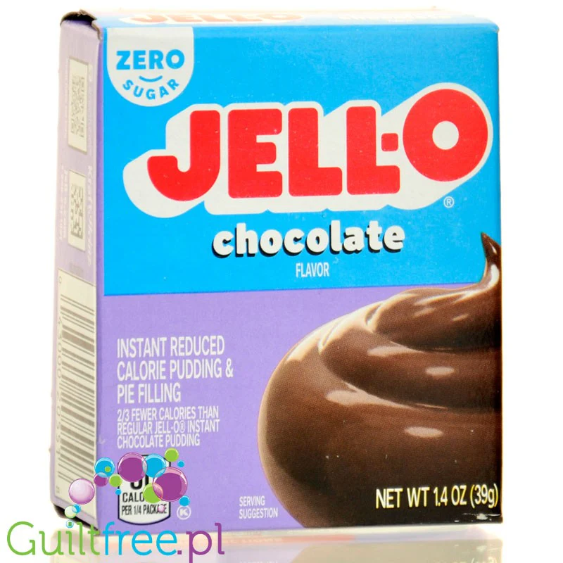JellO Chocolate Pudding Sugar Free - budyń bez cukru & tłuszczu instant, smak czekoladowy - Image 3