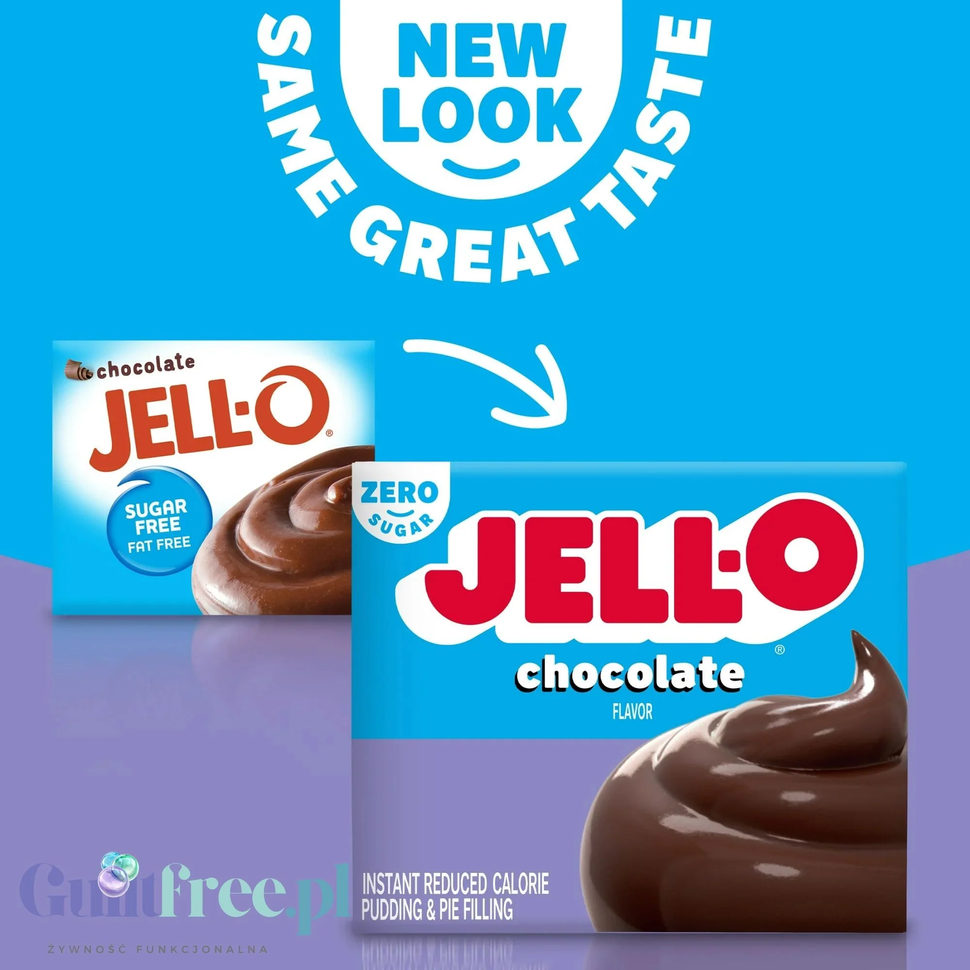 JellO Chocolate Pudding Sugar Free - budyń bez cukru & tłuszczu instant, smak czekoladowy - Image 5