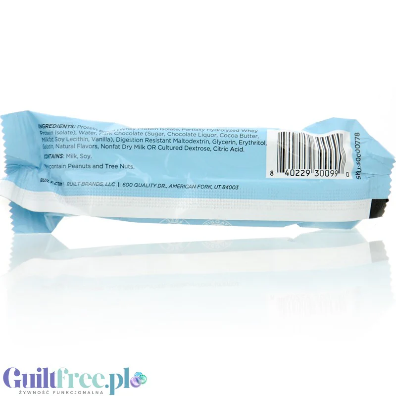Built Bar Coconut - 17g białka & 130kcal, niskokaloryczny baton białkowy kokosowy - Image 3