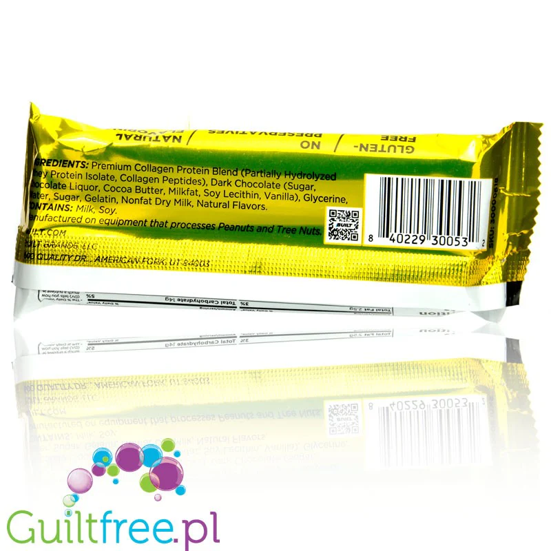 Built Bar Protein Puffs Banana Cream Pie - proteinowy baton marshmallow w czekoladzie 17g białka & 140kcal - Image 2