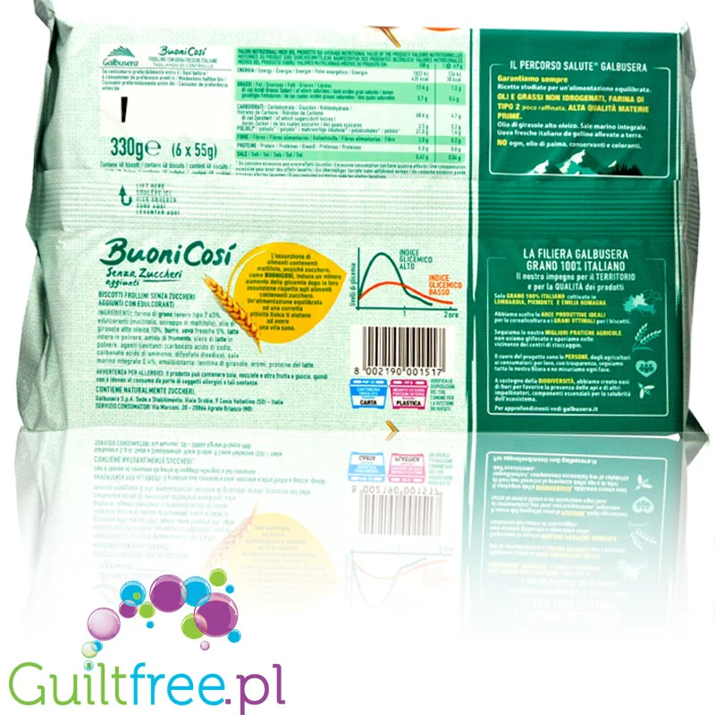 Buoni Così Frollino - kruche ciastka bez cukru 0,33kg (6 x 55g) - Image 2
