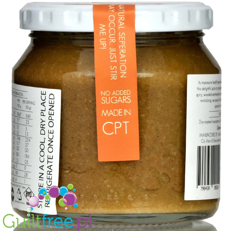 ButtaNutt Cinnamon Macadamia 250g -  masło z prażonych orzechów makadamia z cynamonem, z RPA - Image 2