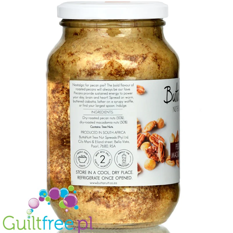 ButtaNutt Pecan Macadamia 1KG - masło makadamia & pekan z RPA - Image 2