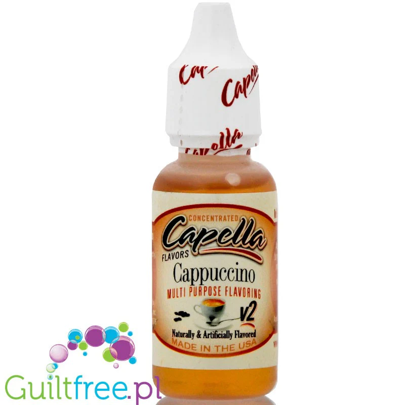 Capella Cappuccino v2 - skoncentrowany aromat bez cukru i bez tłuszczu