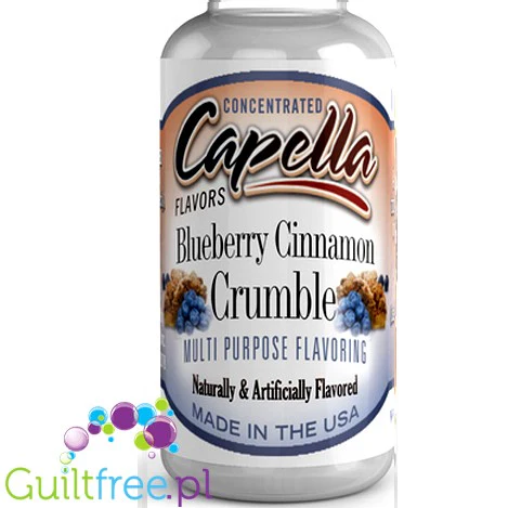 Capella Blueberry Cinnamon Crumble - Kruche Ciasto & Jagody - aromat spożywczy bez cukru i bez tłuszczu - Image 2