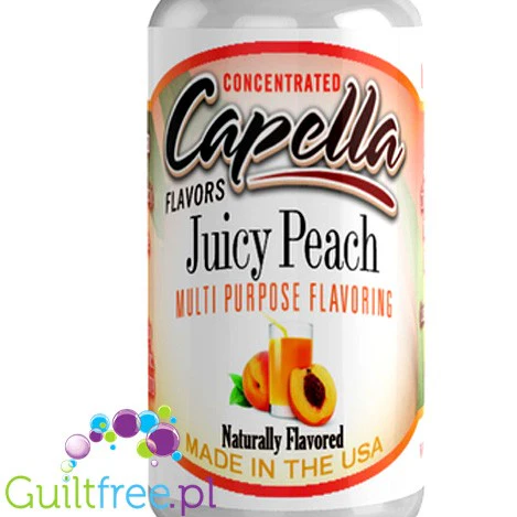 Capella Juicy Peach - skoncentrowany aromat brzoskwiniowy bez cukru i bez tłuszczu - Image 2