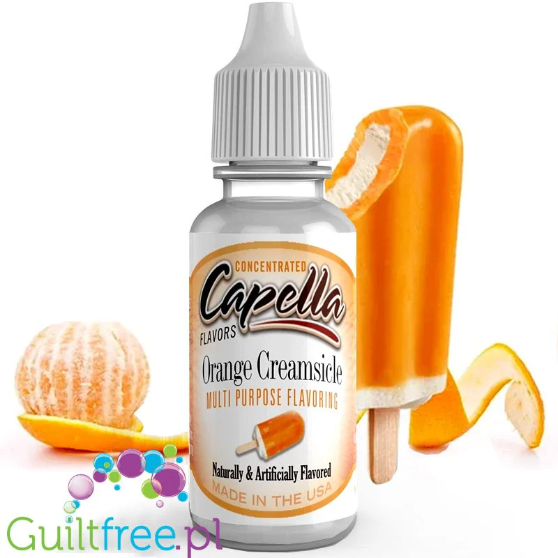 Capella Orange Creamsicle - aromat śmietankowo-pomarańczowy bez cukru i bez tłuszczu