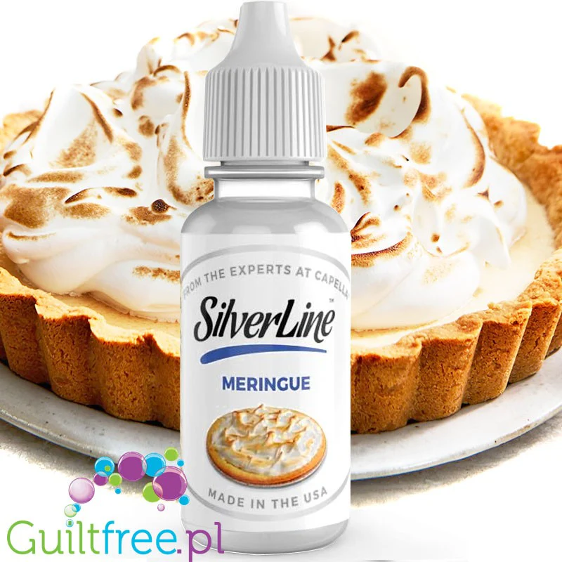 Capella Silverline Meringue - skoncentrowany aromat spożywczy bez cukru i bez tłuszczu, słodzony - Image 2