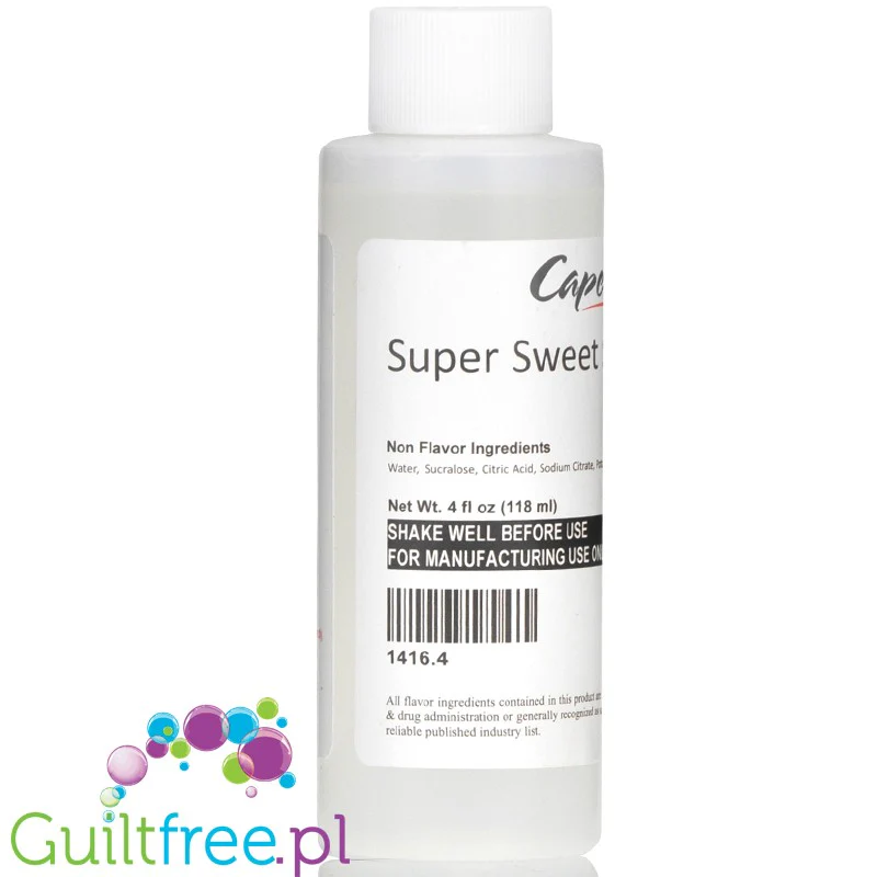 Capella Super Sweet Concentrated Sucralose 118ml - sukraloza w płynie, profesjonalny koncentrat słodzący - Image 2