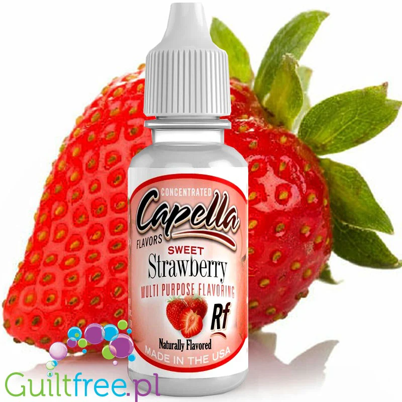 Capella Sweet Strawberry Rf - skoncentrowany aromat truskawkowy bez cukru i bez tłuszczu