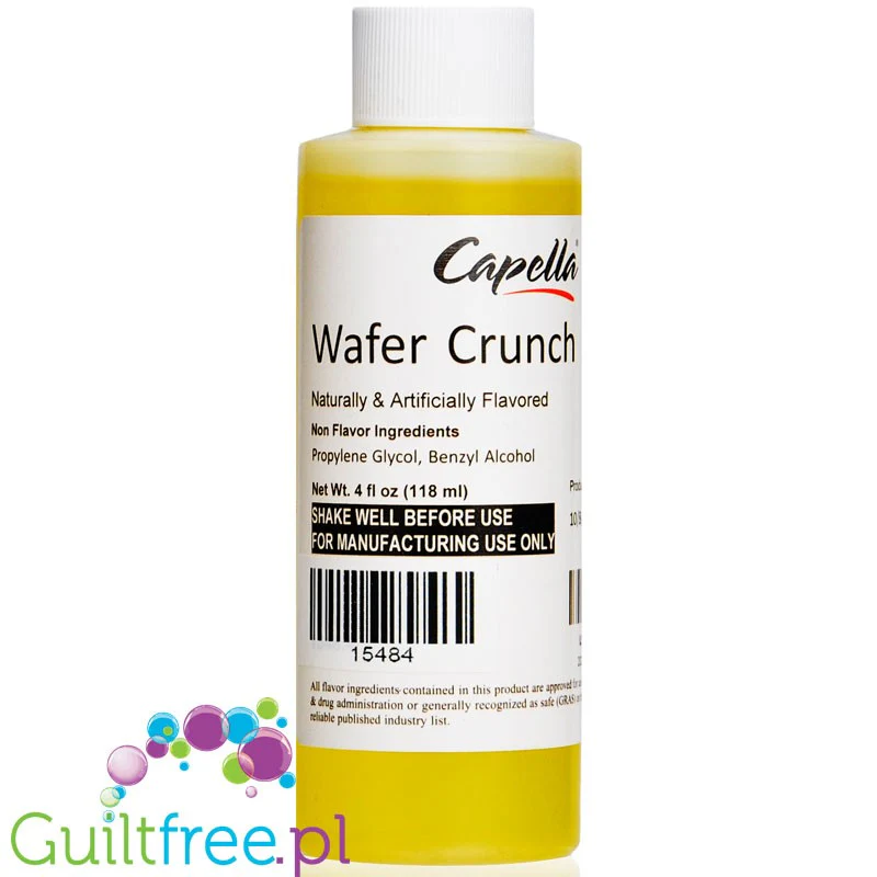 Capella Wafer Crunch 118ml - profesjonalny skoncentrowany aromat spożywczy bez cukru i bez tłuszczu - Image 2