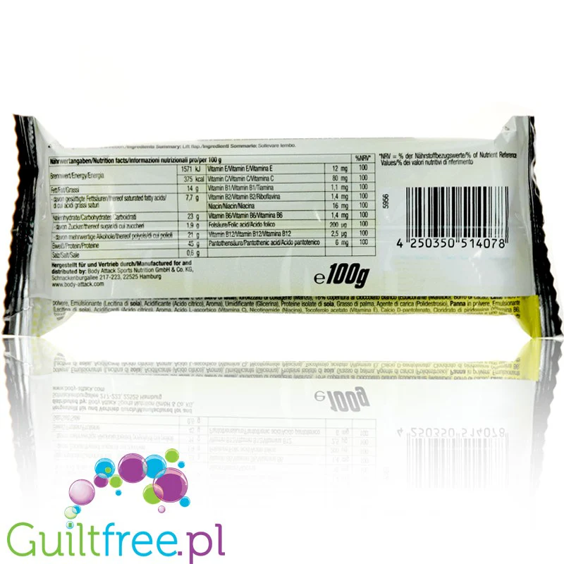 Carb Control Lemon - wielki sycący baton 45g białka, smak  Sernik Cytrynowy - Image 3