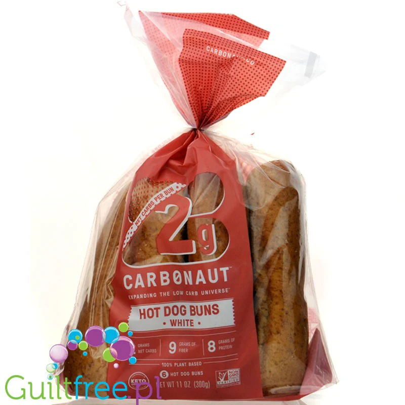 Carbonaut Original Hot Dog Buns - Keto bułki do hot dogów , 6szt, 2g węglowodanów