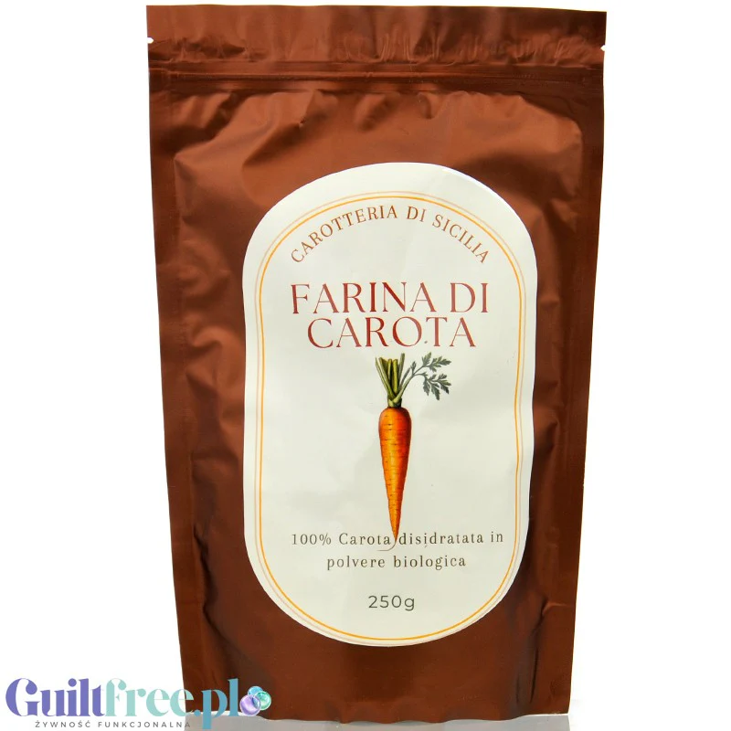 Carotteria di Sicilia, Farina di Carota - organiczna włoska mąka marchewkowa z miąższu