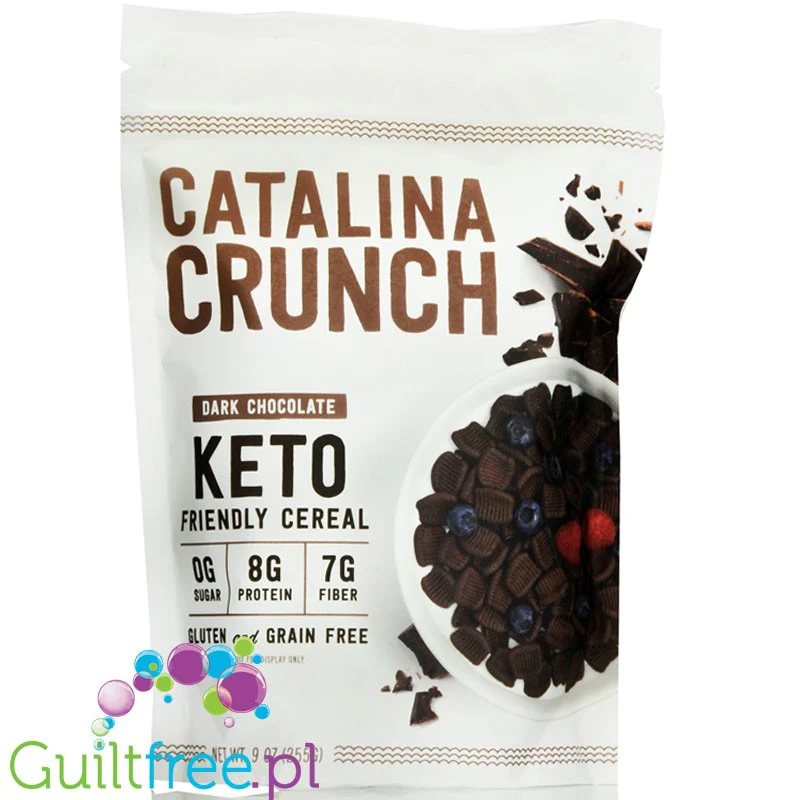 Catalina Crunch Keto Cereal, Dark Chocolate - keto płatki śniadaniowe