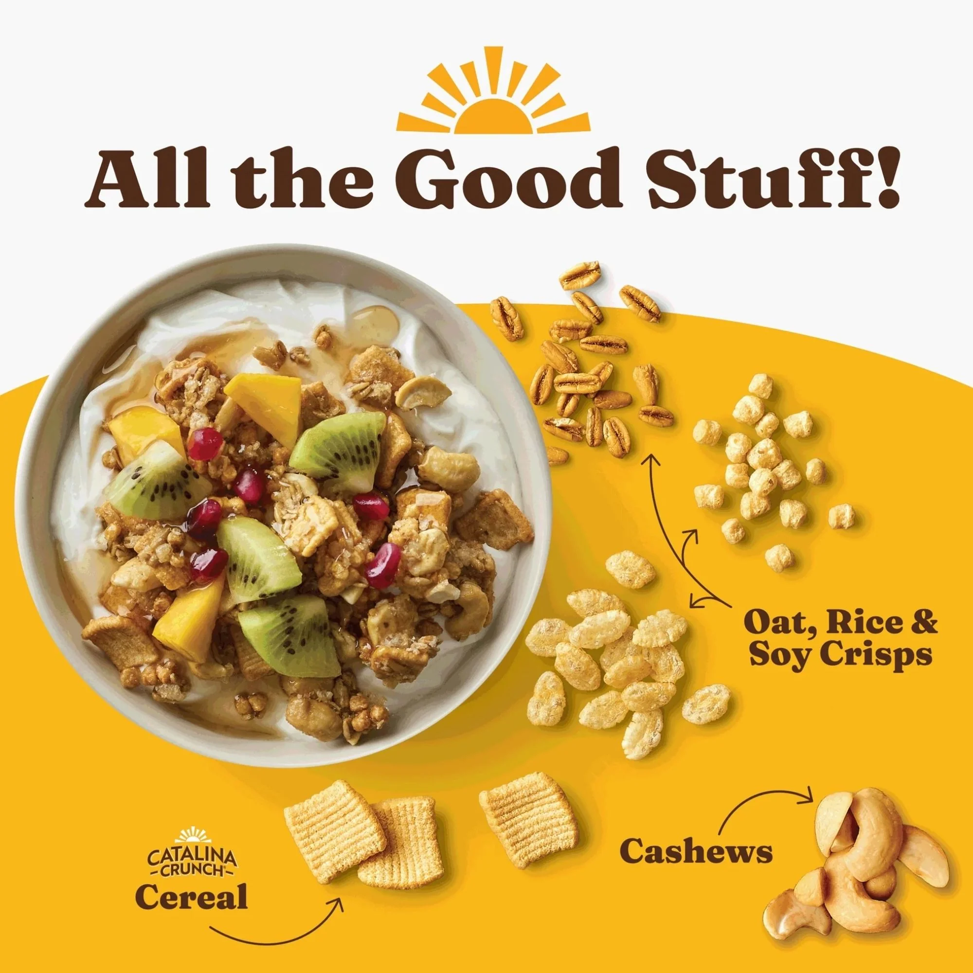 Catalina Crunch Protein Granola, Honey Cashew - luksusowa granola bez cukru i glutenu z nerkowcami, smak miodowy - Image 3