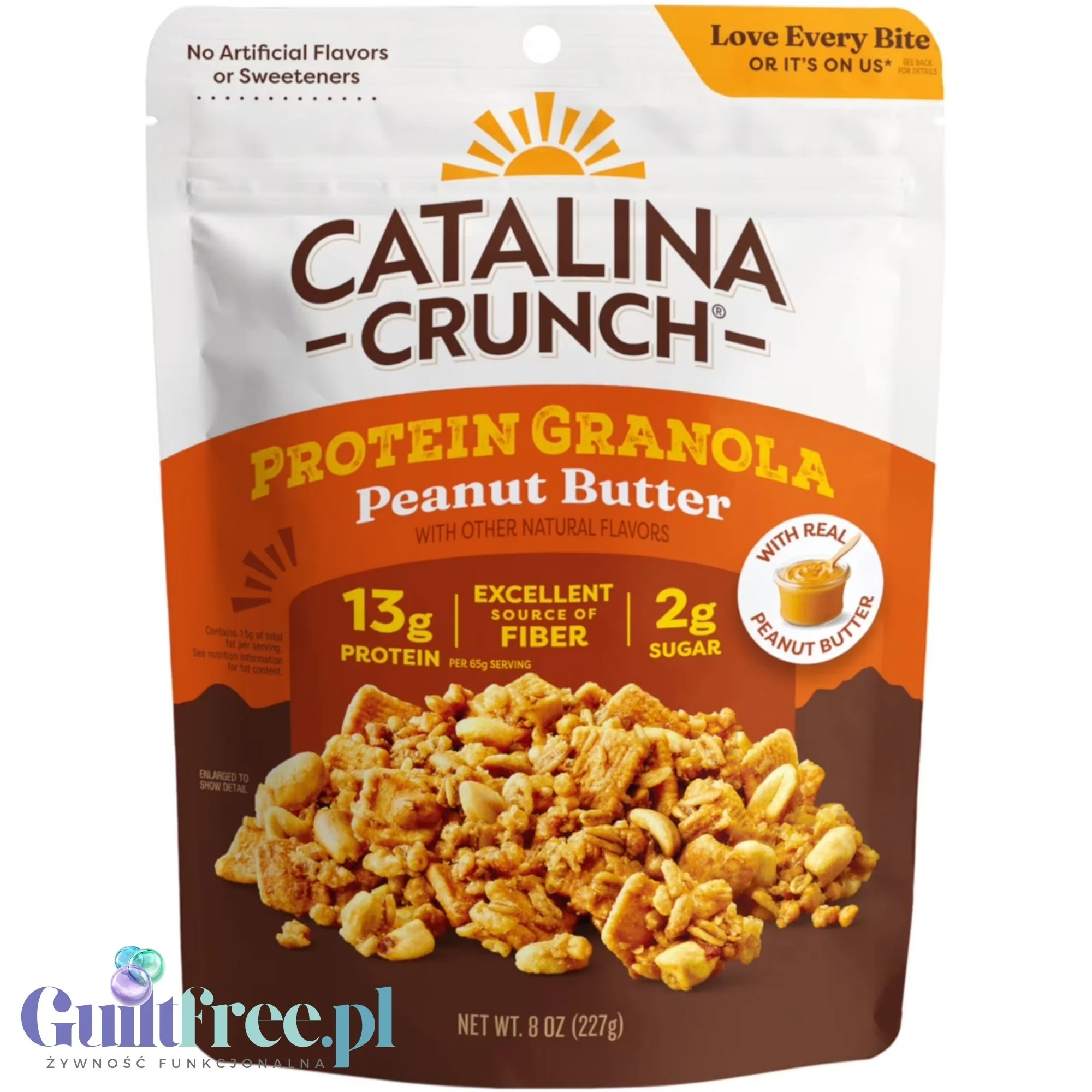 Catalina Crunch Protein Granola, Peanut Butter - bogata chrupiąca granola bez cukru z orzechami, cashew i migdałami