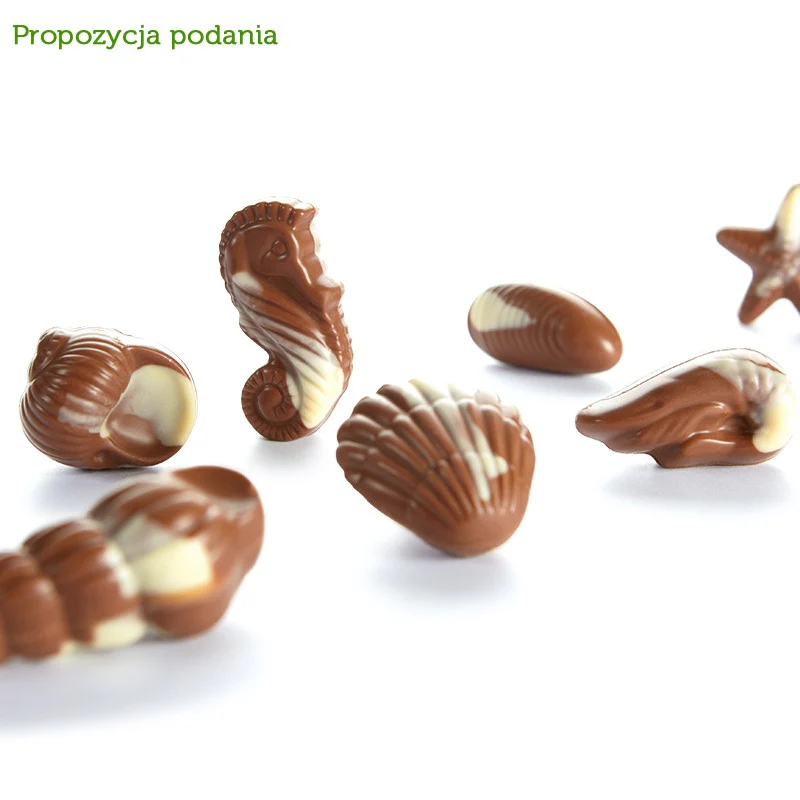 Cavalier Stevia bombonierka czekoladowe pralinki-muszelki bez cukru - Image 4