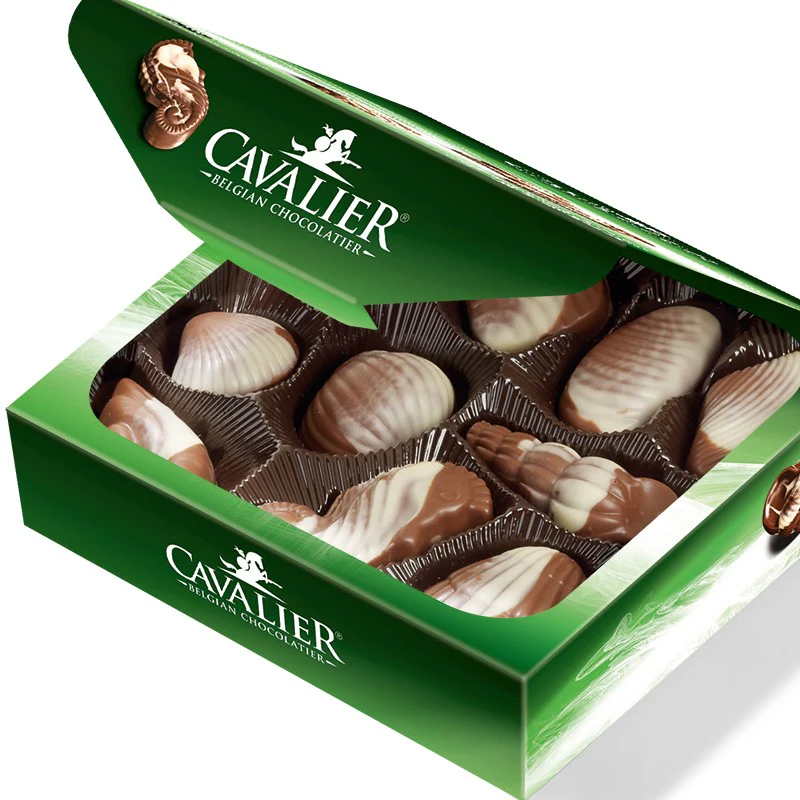 Cavalier Stevia bombonierka czekoladowe pralinki-muszelki bez cukru - Image 5