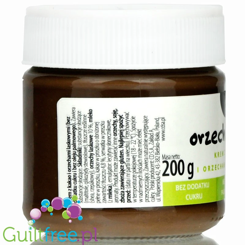CD OrzechoweLove - krem kakaowy z orzechami laskowymi bez cukru i bez oleju palmowego - Image 2