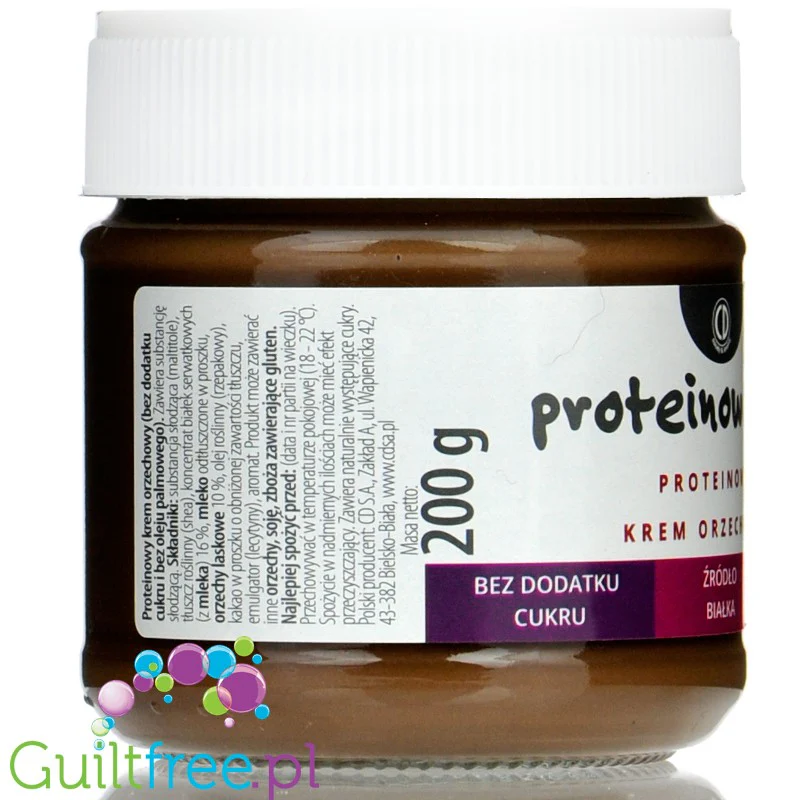 CD ProteinoweLove - krem kakaowy z orzechami laskowymi bez cukru i bez oleju palmowego - Image 3