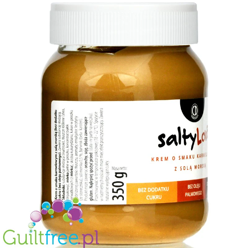 CD SaltyLove - krem bez cukru o smaku karmelowym z solą morską, bez oleju palmowego - Image 3