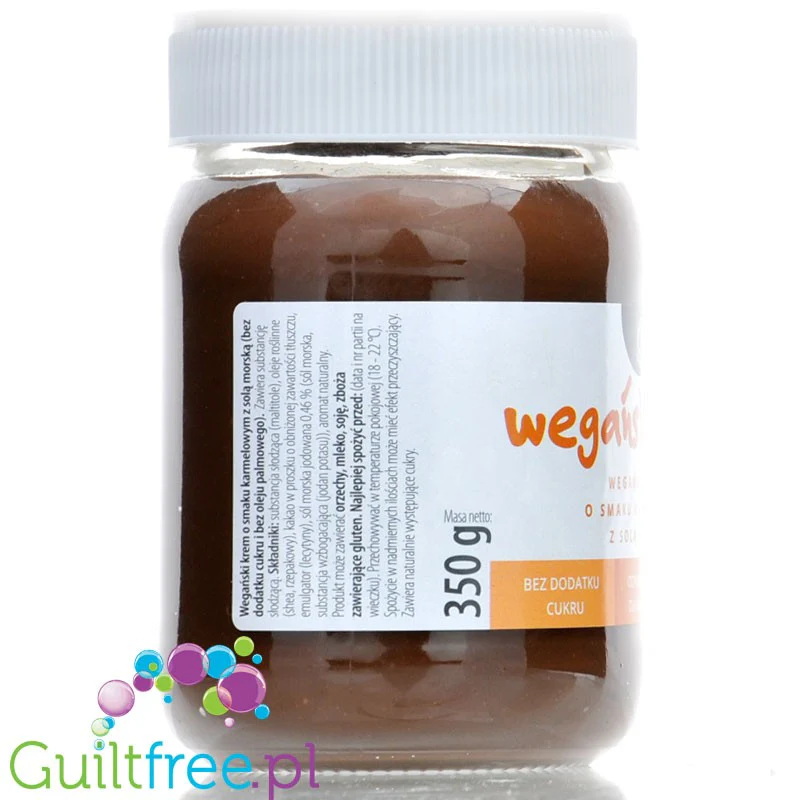 CD WegańskieLove Salted Caramel - wegański krem o smaku karmelowym z solą morską bez cukru i bez oleju palmowego - Image 2