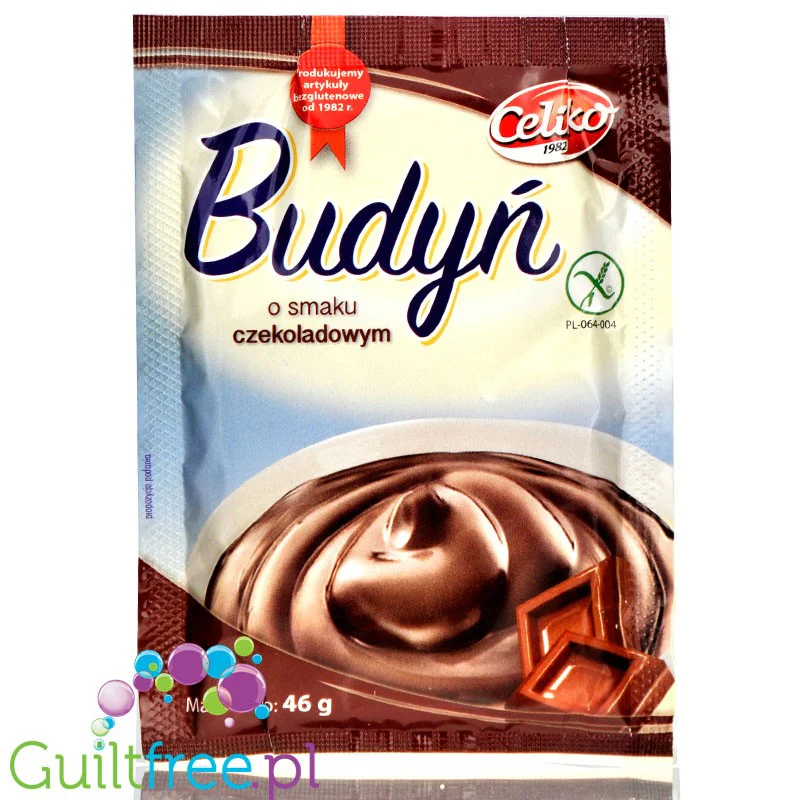 Celiko Czekolada, bezglutenowy budyń bez cukru i bez słodzików