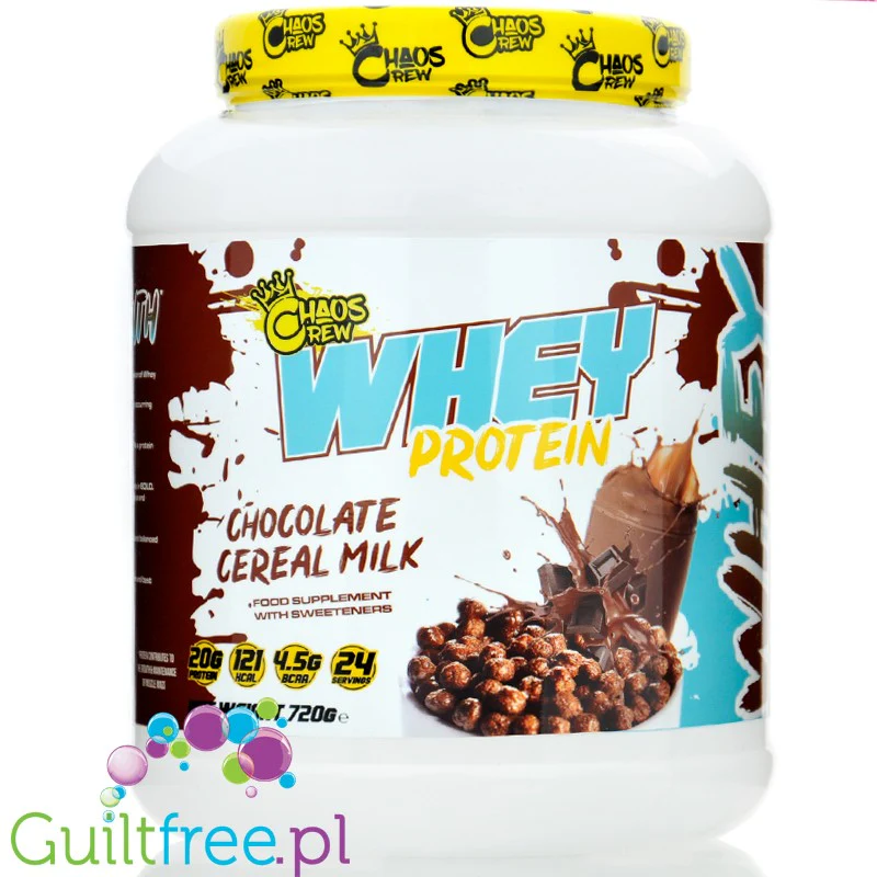 Chaos Crew Whey Protein Chocolate Cereal Milk - odżywka białkowa WPC & WPI, smak Czekoladowych Płatków Śniadaniowych
