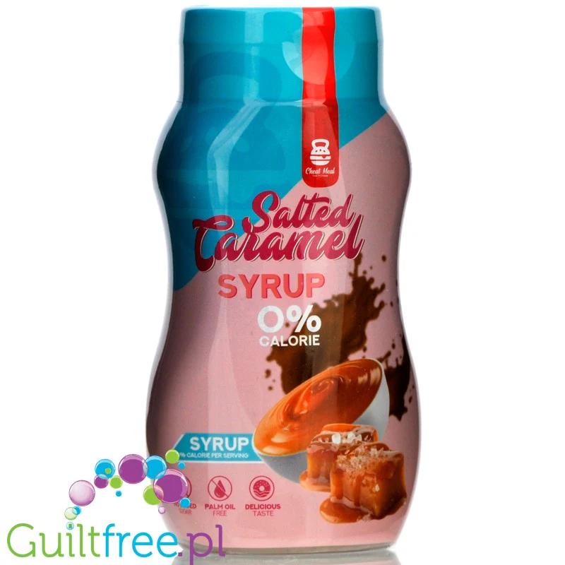 Cheat Meal Salted Caramel 500ml - syrop zero bez cukru i bez tłuszczu, Słony Karmel - Image 2