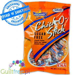 Atkinson's Chick-O-Stick cukierki bez cukru Masło Orzechowe & Kokos