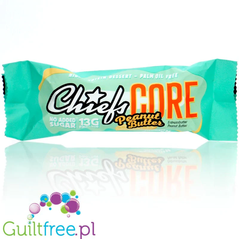 Chiefs Core Protein Bar Peanut Butter 163kcal - baton proteinowy 13g białka z orzechowym kremem