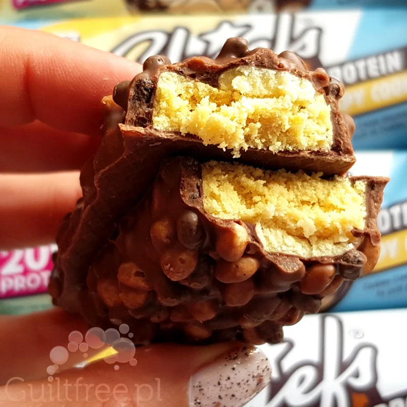 Chiefs Protein Bar Crispy Cookie - baton proteinowy, Ciasteczko & Mleczna Czekolada,20g białka & 200kcal - Image 4