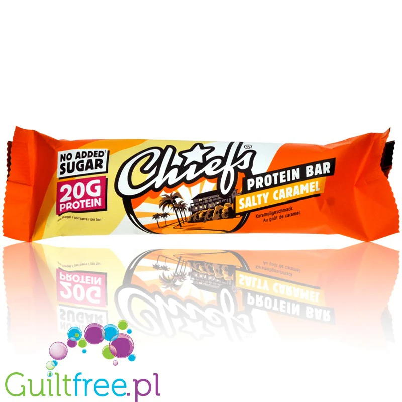 Chiefs Protein Bar Salty Caramel - baton proteinowy, Solony Karmel & Mleczna Czekolada,20g białka & 200kcal - Image 6