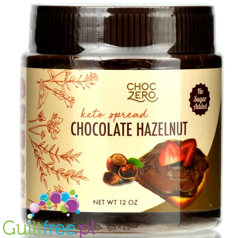 Choc Zero Milk Cocoa Hazelnut Keto Spread - keto krem czekoladowo-laskowy z monkfruit, bez erytrolu