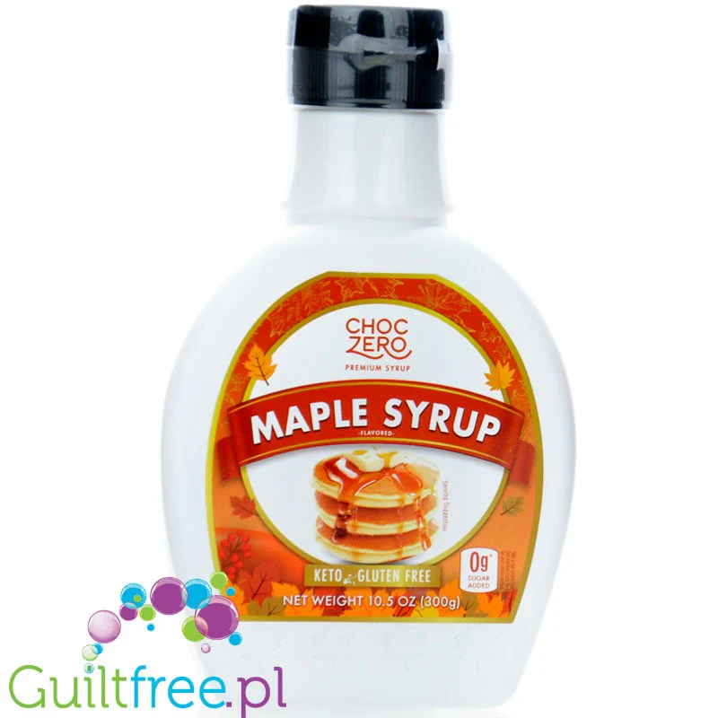 Choc Zero Honest Syrup, Maple - naturalnie gęsty syrop klonowy bez cukru z błonnikiem