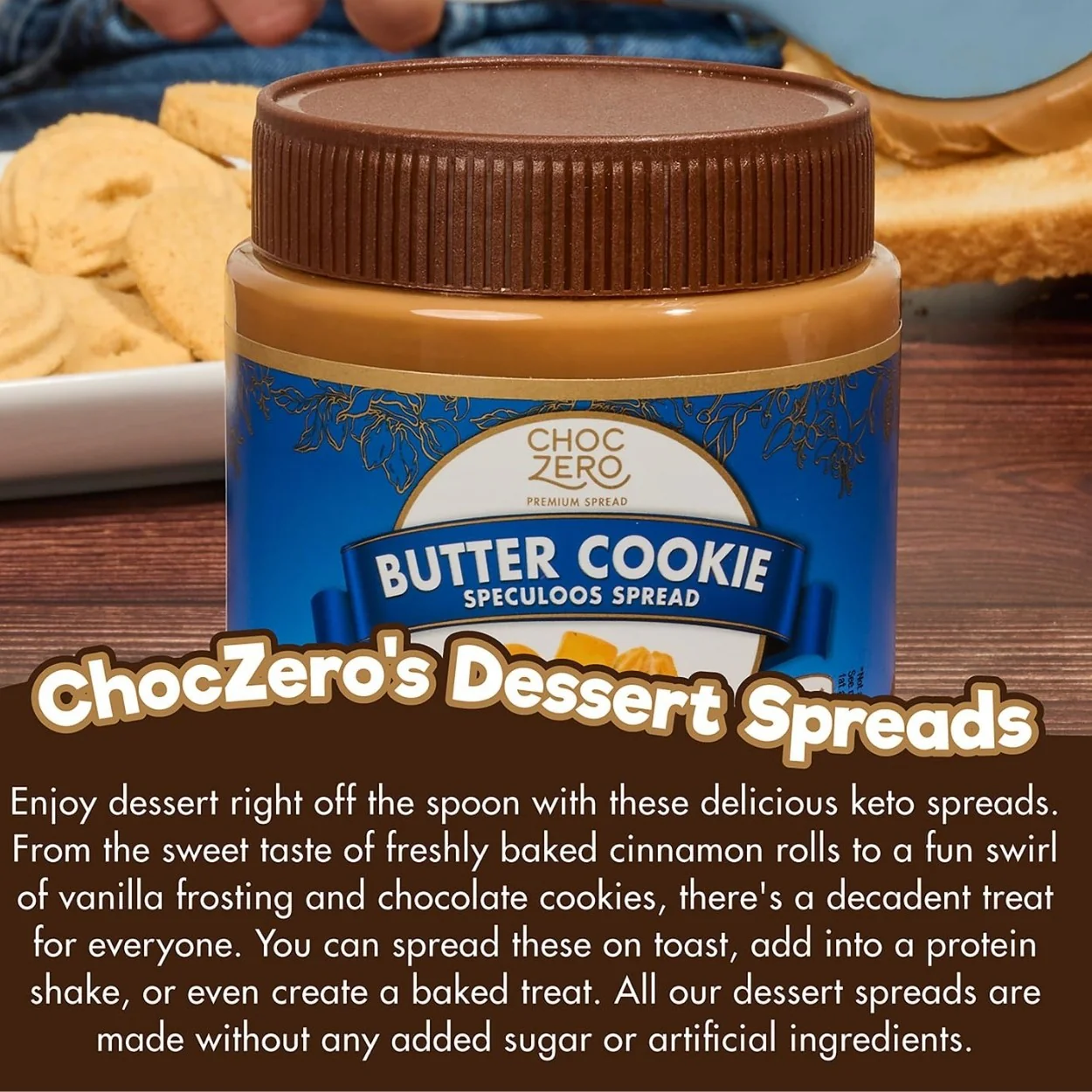 Choc Zero Keto Cookie Butter Spread - keto krem a la Speculoos z monkfruit - Image 4